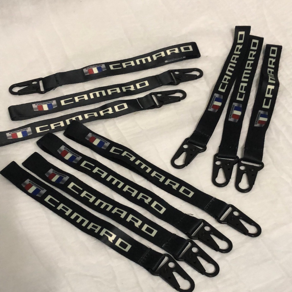 10 Camaro Keyring Straps With Metal Clasps Bundle